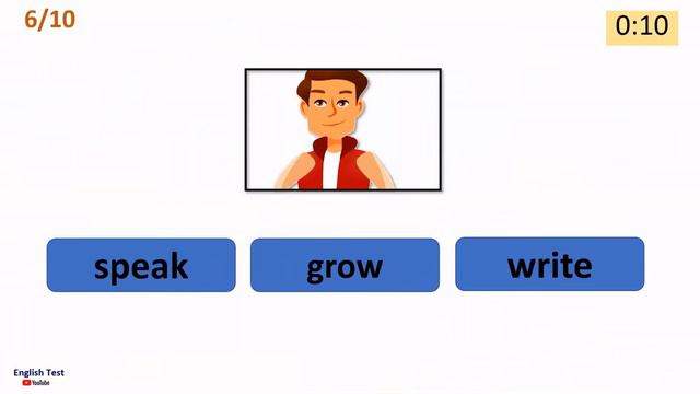 Action Verbs Vocabulary Quiz For Kids In English