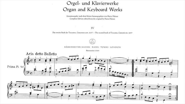 G. Frescobaldi: Aria detto Balletto – Prima Parte (NP-12 HARPSI.2) смотреть онлайн