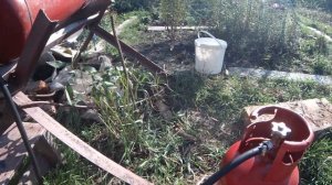 Как заправить маленький газовый баллон 12л от большого 50л!