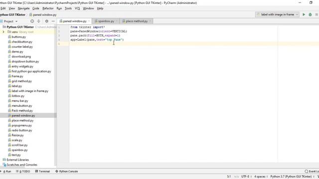 Paned Windows - Python Tkinter GUI Tutorial смотреть онлайн