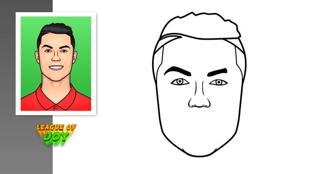How To DRAW CRISTIANO RONALDO - DRAW CR7