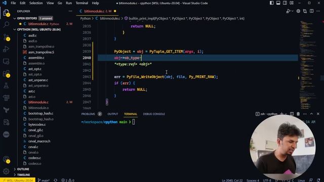 I changed the Python print statement to understand how it works internally смотреть онлайн