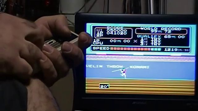 Track & Field / Hyper Olympic NES Button Mashing Secret Technique
