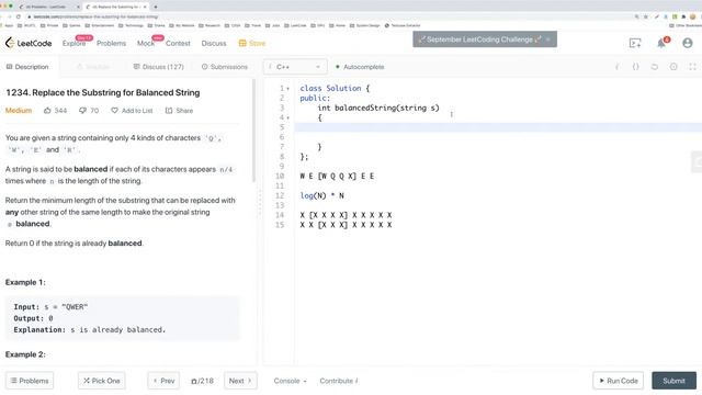 【每日一题】1234. Replace the Substring for Balanced String, 9/12/2020 смотреть онлайн