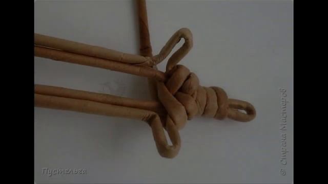 Плетение из бумажной лозы. Пёс Кроха. Мастер-класс. смотреть онлайн