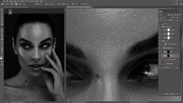 High End Beauty Retouch Step By Step | Portrait Professional Retouching (Photoshop)