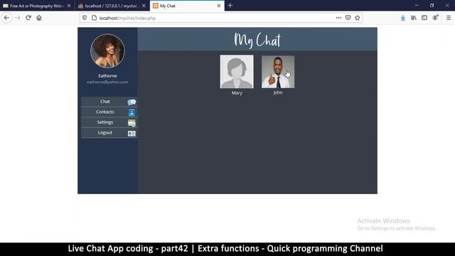 Live chat app | Part42 Some extra functions | Javascript, AJAX, HTML, CSS, JSON, PHP, MYSQL Tutoria смотреть онлайн