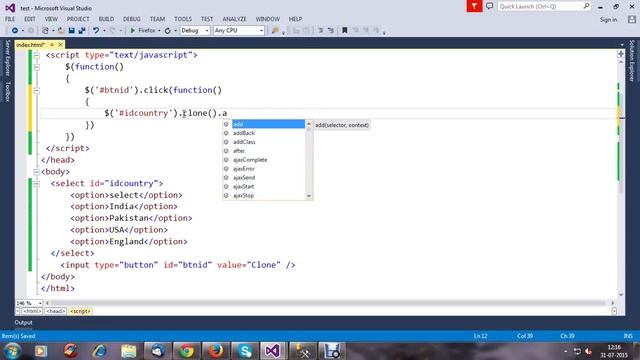 Clone(Copy) Dropdown List With Selected Value Using JQuery