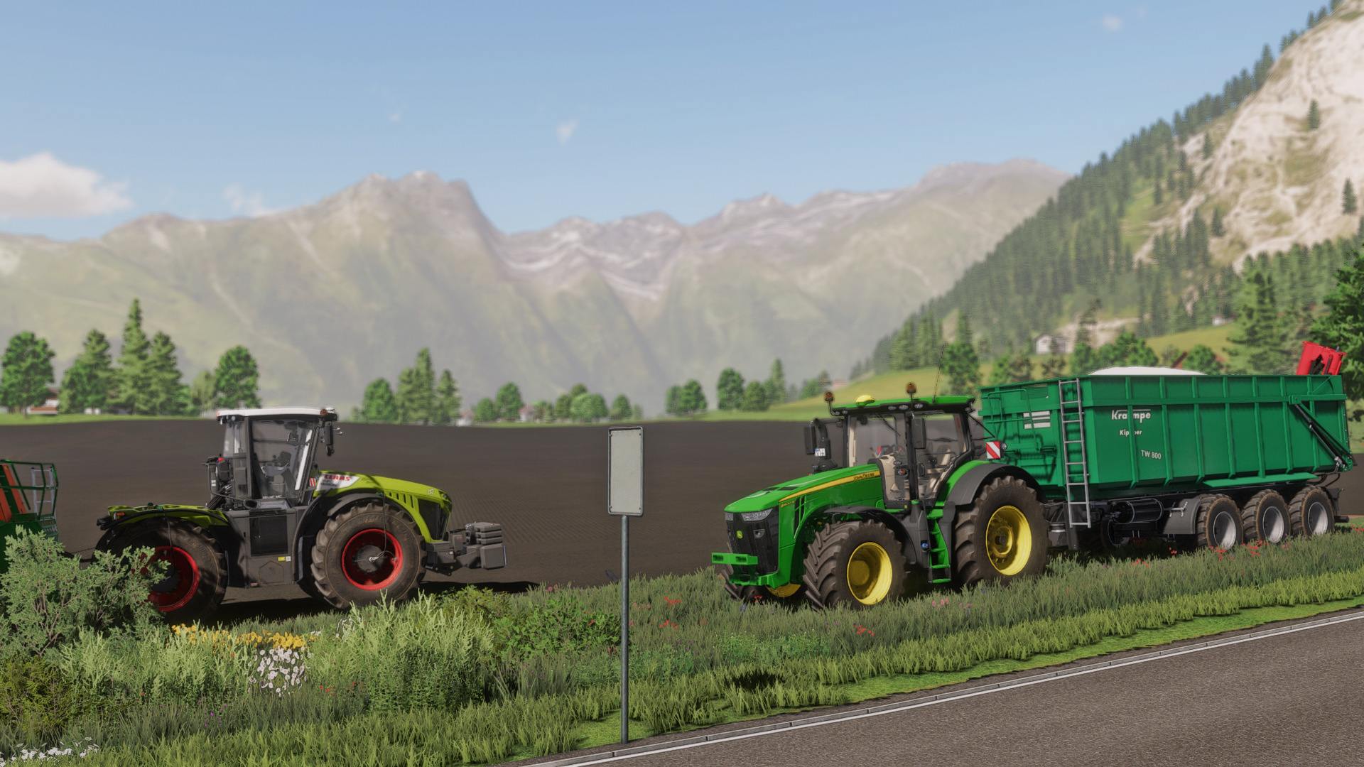 Farming Simulator 22 / Карта Erlengrat / Посевная Claas Xerion 4200, Fendt 942, Claas Axion 850