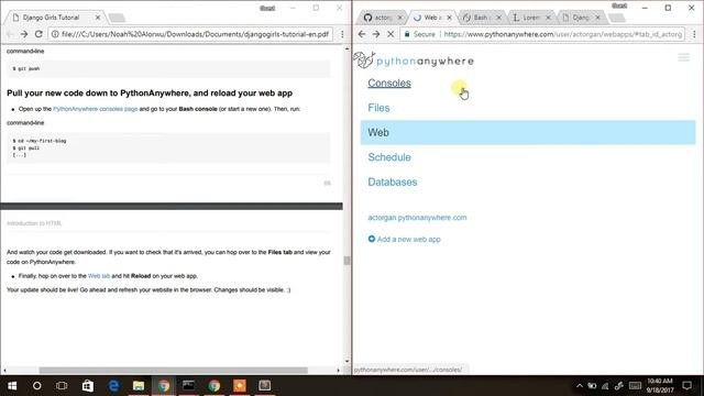 First Django Project Part 2 смотреть онлайн