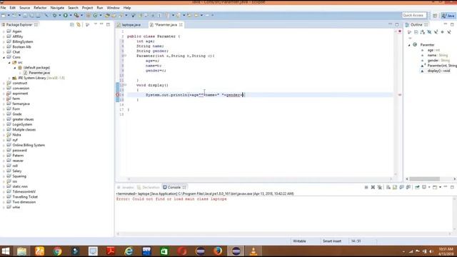 How to use a constructor with parameters in Java? смотреть онлайн