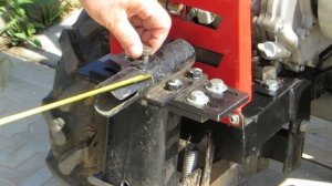 Приспособление на МТ 110 для роторной косилки и мульчера