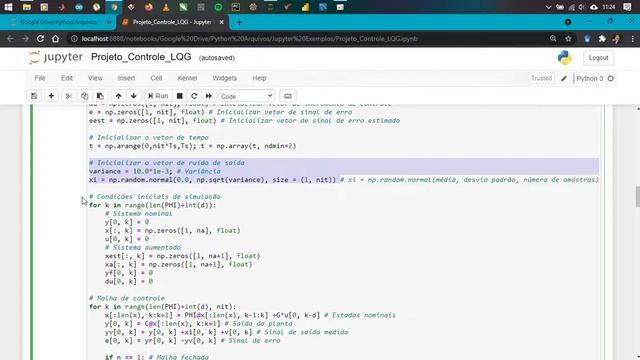 CONTROL SYSTEM AND PYTHON - LQG CONTROL PLUS KALMAN FILTER смотреть онлайн