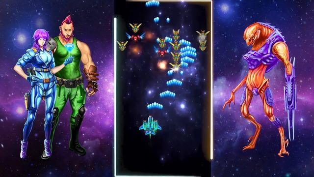 Alien Shooter [Spaceship Intro #13] Galaxy Attack: Best Arcade Shoot up Classic Game Mobile смотреть онлайн