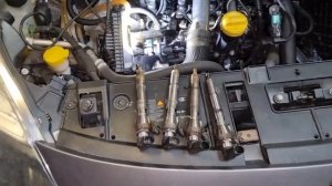 Рено Сценик 3 к9к 1.5 dCi 836 проблема с форсунками после неправильного ремонта.