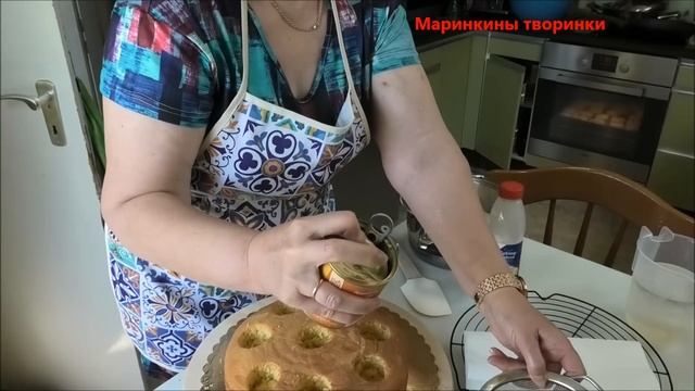 Ванильный пирог с мандаринами и пудингом. Маринкины творинки. Всем МИРА и Добра! смотреть онлайн