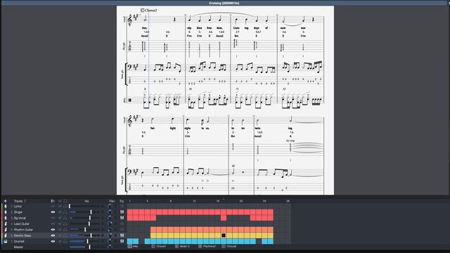 Architecting Music. Upbeat Indie Rock, "Cruising" (Demo Fragment). Guitar, Bass, Drums, Vocal Score смотреть онлайн