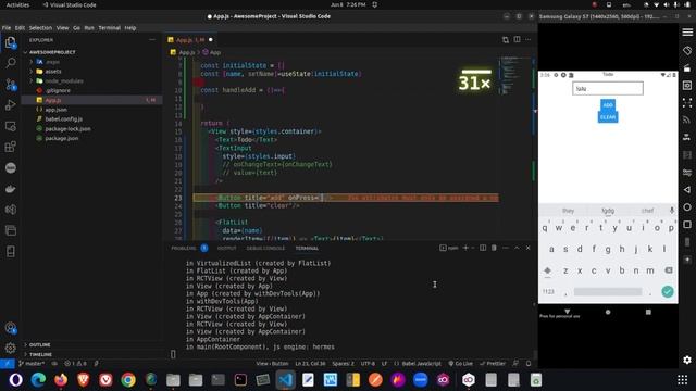 React Native Todo AddItem смотреть онлайн