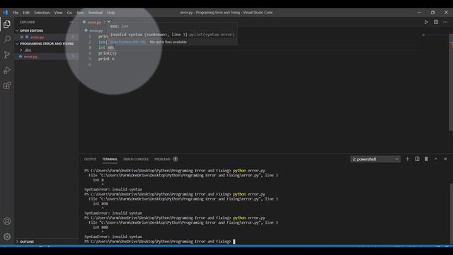 Syntax Errors Python Programming смотреть онлайн