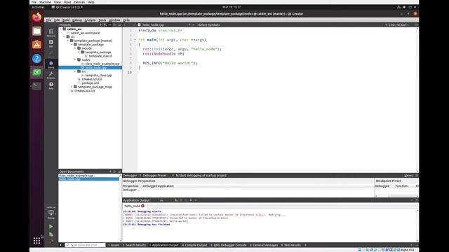 Setting up ROS melodic and QT Creator-ROS on Ubuntu 20.04 смотреть онлайн