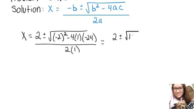 Quadratic Equation: Solve x^2 - 2x - 24 = 0 смотреть онлайн