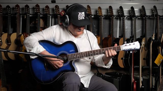 Обзор акустической гитары Elitaro E4010 BLS смотреть онлайн