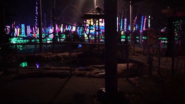 Enjoying new year's eve at Stoneham Zoo Lights, Part 1 смотреть онлайн