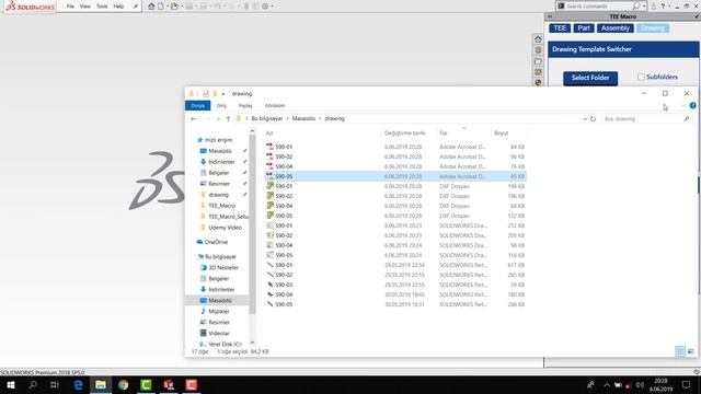 Solidworks Macro | Solidworks drawing save as PDF, JPEG, DXF, DWG | TEE Macro смотреть онлайн