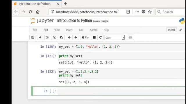 List, Set and conditional statements in python смотреть онлайн