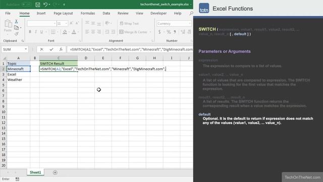 How to use the SWITCH function in Excel смотреть онлайн