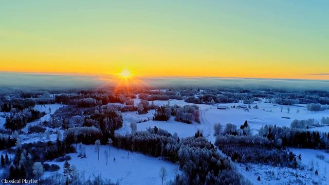 Лучшая классическая музыка, успокаивающая зимняя музыка - Моцарт, Бетховен, Шопен, Чайковский, Бах. смотреть онлайн