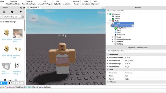 How to add any accessory in Roblox Studio (NEW INTRO) смотреть онлайн