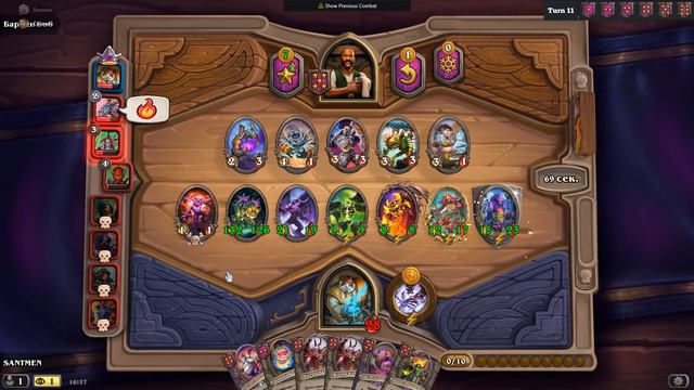 Потная игра на демонах с неожиданным ребилдом в бг.(Hearthstone) смотреть онлайн