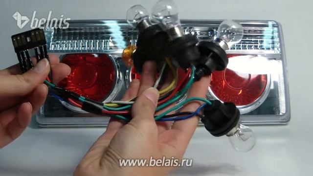 Задние фонари на ВАЗ 2107 (хромированные) — «Белайс» смотреть онлайн