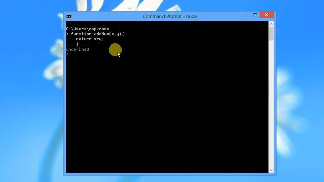 introduction to nodejs using cmd #11 how create functions in node js смотреть онлайн