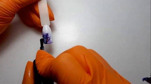 Простой дизайн ногтей обычным лаком. Вуаль. смотреть онлайн