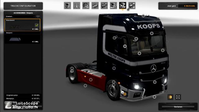 euro truck simulator 2 mercedes actros skin wolter koops + download смотреть онлайн