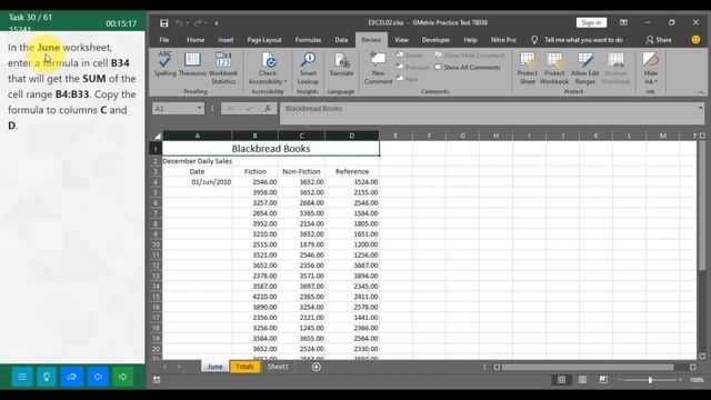 MOS Excel 2016 Exam Skill Review 1 смотреть онлайн
