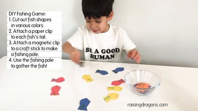 DIY Fishing Game | DIY Preschool Learning Activities |  Preschool Toddler Learn Colors