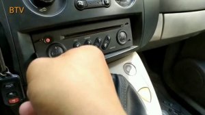 Как снять магнитолу Рено. Код магнитолы.