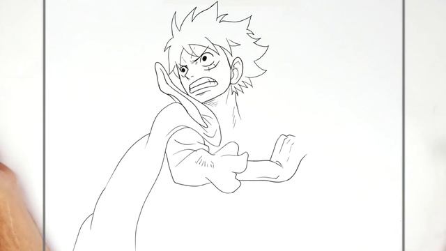 How to Draw Luffy ( Emperor Haki ) | Step By Step | One Piece смотреть онлайн