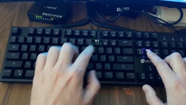 Эффекты подсветки клавиатуры Oklik Vortex 940G смотреть онлайн