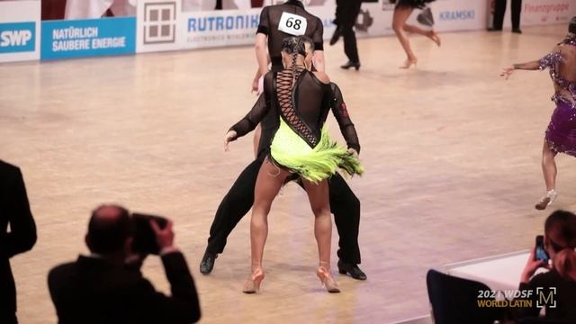 Konstantin Gorodilov - Polina Figurenko, LAT | 2021 WDSF World LAT | Pforzheim | R1 J смотреть онлайн