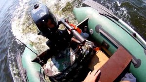Тест лодки ПВХ с Надставкой на Транце. мотор Parsun 5.8 лодка Барк31