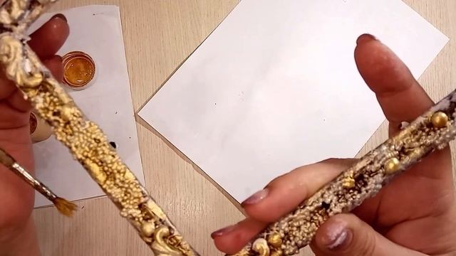 Декупаж рамки для вышивки и фото . Новое крепление для рамки. Часть3 смотреть онлайн