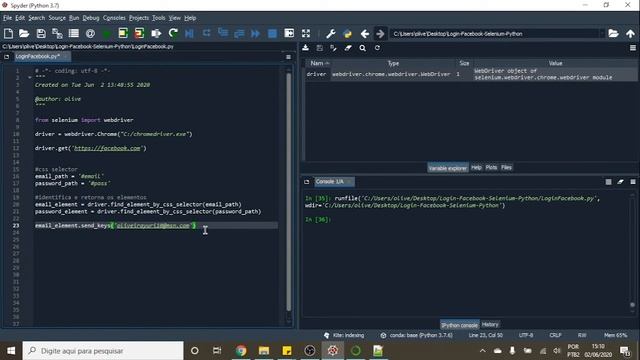 Como fazer login no Facebook usando Selenium смотреть онлайн