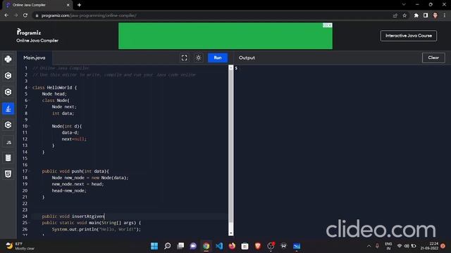 LinkedList Insertion After given Node смотреть онлайн