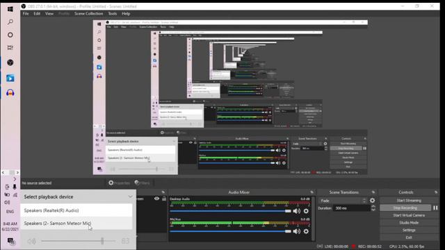 Samson Meteor Microphone Playback problem смотреть онлайн