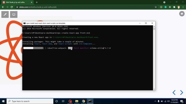 React and node js project in Hindi # 3 Frontend Setup (react.js ) смотреть онлайн