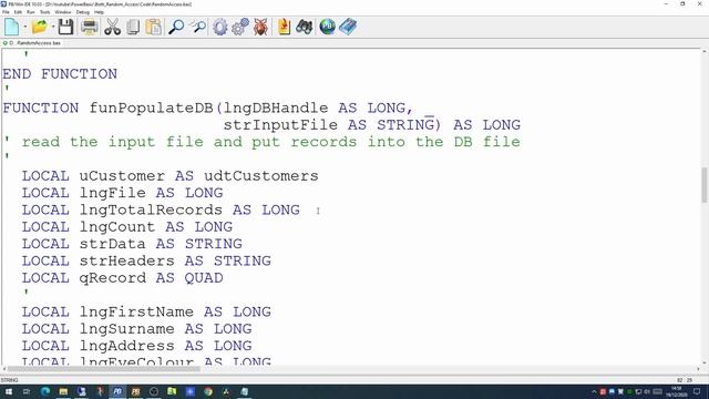 PowerBasic Snippets - Tutorial on Random Access files смотреть онлайн